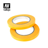 Vallejo T07005 Masking Tape Маскирующая лента 6 мм x 18 м, цвет желтый