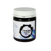 Гуашь Альбатрос оформительская черная, 250 мл