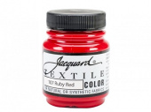 Нерастекающаяся краска по светлым тканям Jacquard Textile Colors рубиновая 107