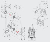Iwata 94448630 Держатель диафрагмы (внешний) DDP120B
