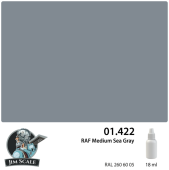 Краска акриловая Jim Scale 01.422 цвет RAF Medium Sea Gray, 18 мл