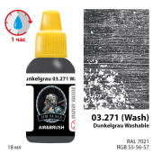 Краска акриловая Jim Scale 03.271 цвет Dunkelgrau washable, 18 мл