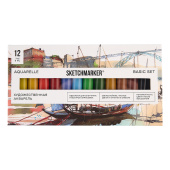 Sketchmarker Набор акварели Basic 12 цв., в тубах 8 мл, в картонной упаковке