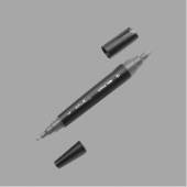 Маркер двусторонний акриловый Fat&Skinny FSTA-23 pearl silver