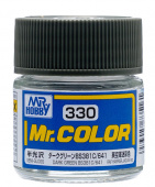 Mr. Hobby Краска 10 мл C330 DARK GREEN BS381C/641