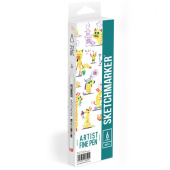 Набор капиллярных ручек Sketchmarker Artist fine pen Basic 5, 6 цв.