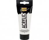 Краска акриловая Solo Goya Acrylic Basic, 100 мл, белый перламутровый эффект