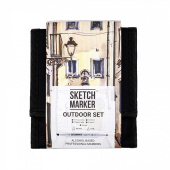 Набор маркеров Sketchmarker 12 Outdoor (12 шт. + сумка-органайзер)