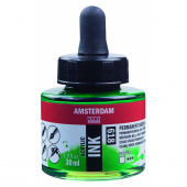 Чернила акриловые Royal Talens Amsterdam 30 мл №618 Зеленый светлый устойчивый