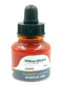 Чернила акриловые William Mitchell оранжевый 30 мл WM30002