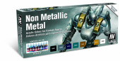 72212 Набор красок Vallejo Game Color Non Metallic Metal (8 цветов)
