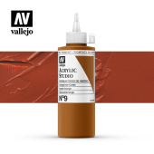 Краска Vallejo Acrylic Studio #9 Orange Iron Oxide (Оранжевый оксид железа), 200 мл