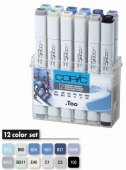 Набор маркеров Copic Classic Winter Colours (12 шт. в пластиковой упаковке)