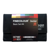 Набор маркеров Finecolour Junior 'Базовый №4' (12 шт. в пенале)