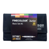 Набор маркеров Finecolour Junior 'Базовый №1' (12 шт. в пенале)