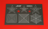 JAS 3854 Трафарет для вырезания звезд