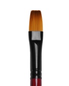 Кисть Roubloff серии 17RB STANDARD №10, синтетика, имитация колонка, плоская, фигурная ручка