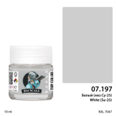 Краска спиртовая Jim Scale, цвет белый (низ Су-25), 10 мл