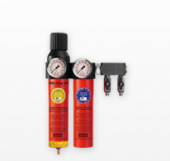 SATA 92833 Двухступенчатый комби-фильтр 444 тонкой очистки с регулятором давления, на подставке