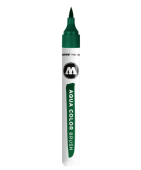Маркер-кисть MOLOTOW Aqua Color Brush 1-4 мм dark green 015 (темно-зеленый)