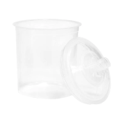 JETA PRO 596602 Одноразовый пластиковый бачок 125 мкм 600 мл с крышкой и ситечком JPPS, 50 шт.