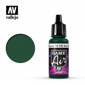 72728 Краска Vallejo GAME AIR Dark Green (Темно-зеленый)