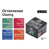 Jim Scale 02.480 Набор спиртовых лаков “Остекление”