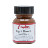 Краска для кожи и ткани Angelus Leather Acrylic Paint 021 Light brown, 29,5 мл