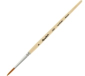 Кисть Roubloff серии 1210 №3 синтетика, круглая, короткая ручка