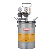 SATA 199273 Напорный бак 10 л с двойным регулятором давления, пневматическим миксером