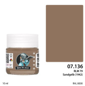 Краска спиртовая Jim Scale, цвет RLM 79 Sandgelb (1942), 10 мл