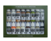 70141 Набор красок Vallejo Model Color Earthtones Set (16 цветов)