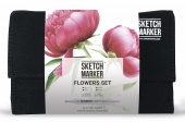 Набор маркеров Sketchmarker Flowers (24 шт. + сумка-органайзер)