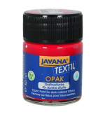 Нерастекающаяся краска по темным тканям C.Kreul Javana Tex Opak красная 50 мл