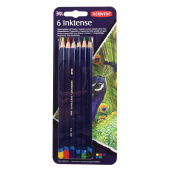 Derwent Набор акварельных карандашей Inktense 6 шт. в блистере