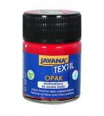 Нерастекающаяся краска по темным тканям C.Kreul Javana Tex Opak вишня 50 мл