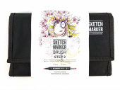 Набор маркеров Sketchmarker Brush Step 2, для начинающих (24 шт. + сумка-органайзер)