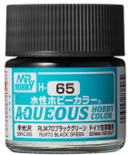 Mr. Hobby Краска 10 мл H65 RLM70 BLACK GREEN