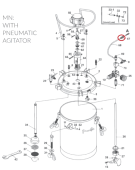 Iwata 03014470 Быстросъемное соединение красконагнетательного бака PET 10MN / 30MN / 50MN