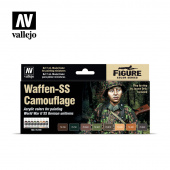 70180 Набор красок Vallejo Waffen-SS Camouflage (8 цветов)