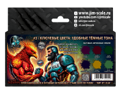 Набор акриловых красок Jim Scale 02.269 “Ключевые цвета №3 (темные)”