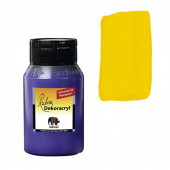 Краска акриловая Dekoracryl, 750 мл, цвет желтый настоящий лимонный