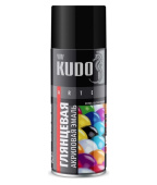 Краска аэрозольная акриловая KUDO RAL 9005 черная глянцевая, 520 мл, (1/12) 222826