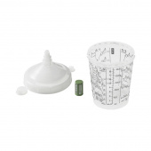 SATA 1010561 Набор RPS для пистолетов minijet: стаканы с крышкой 300 мл и фильтром 200µ, 60 шт. NEW