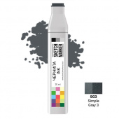 Чернила спиртовые SKETCHMARKER 22 мл цв. SG3 Simple Gray 3