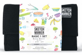 Набор маркеров Sketchmarker Basic 1 (24 шт. + сумка-органайзер)