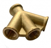 HUBERTH RP208353 Разветвитель с внутренней резьбой на 3 выхода / 4 x 1/4 (5 шт.)