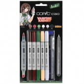 Набор маркеров Copic Ciao Vampire Knight (5 шт. + мультилинер 0,3 мм, в блистере)
