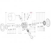 SATA 63487 Несущий шток в комплекте с уплотнительным кольцом для Vario Top Spray насоса