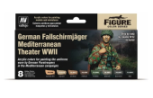 70188 Набор красок Vallejo German Fallschirmjäger Mediterranean Theater (8 цветов)